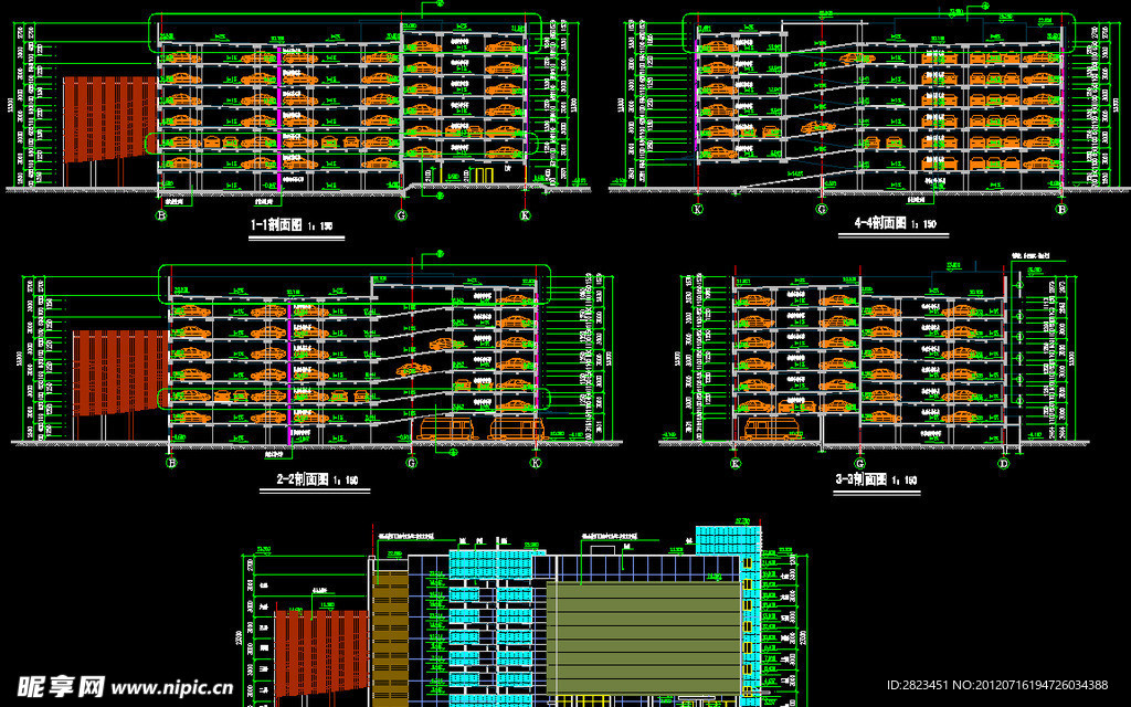 停车库 立面