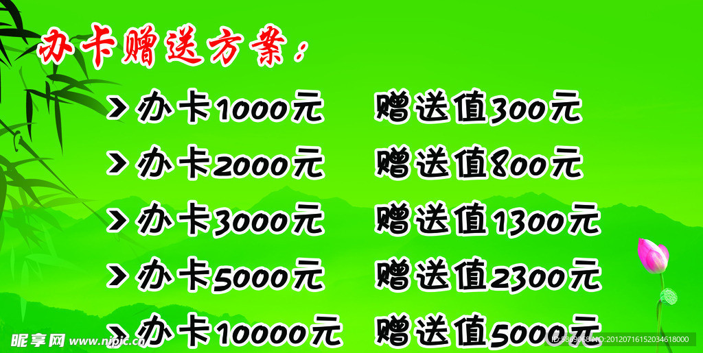 会员卡海报