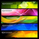 炫彩动感线条banners 横幅