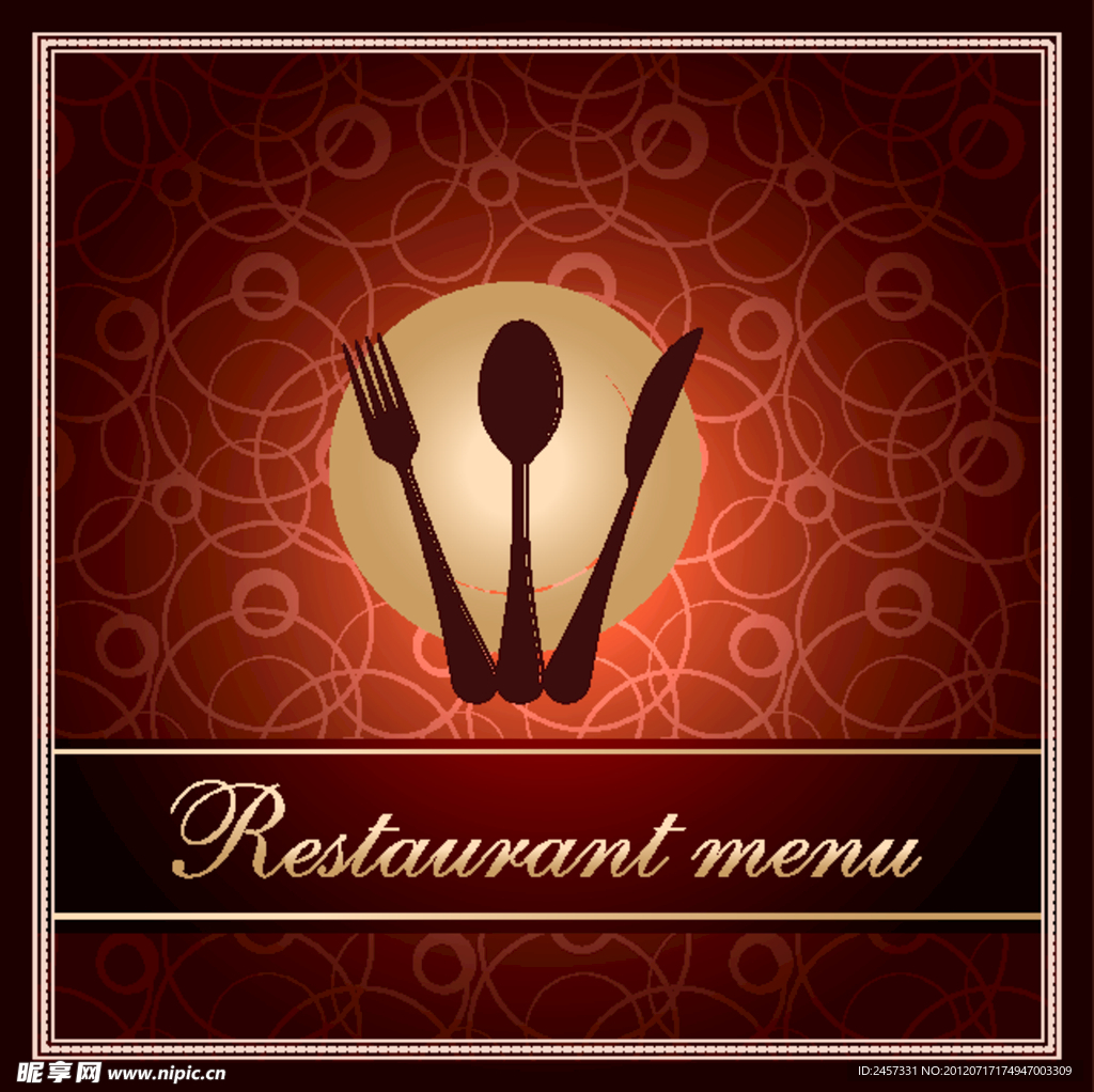 欧式花纹 欧式菜单封面