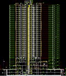 新港大厦 裙房剖面图