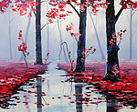 油画 秋景