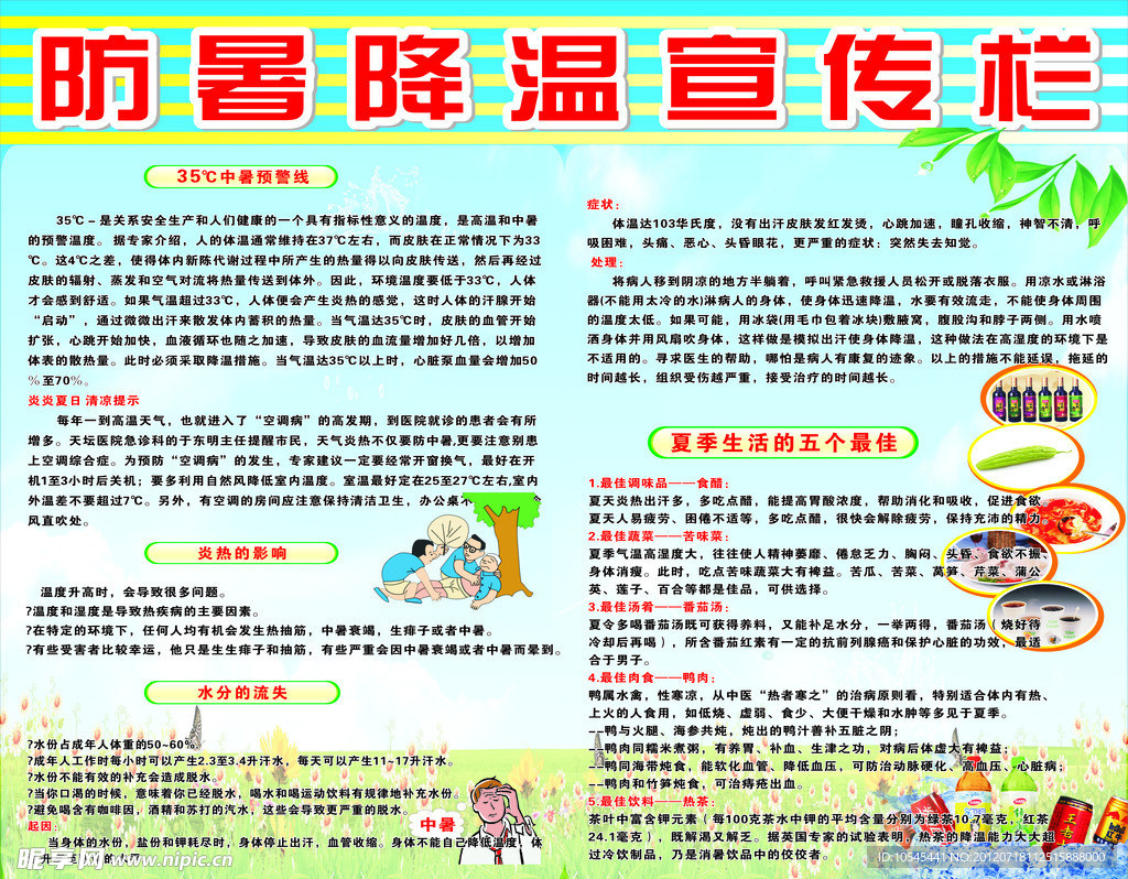 防暑宣传栏