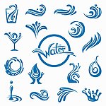 动感水珠水滴波浪 水素材