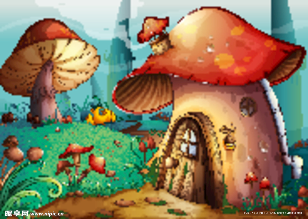 蘑菇小屋 卡通童话世界