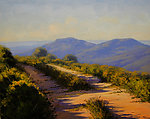 油画 山间泥路
