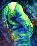 油画 洞穴