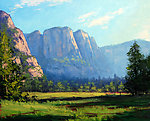 油画 山区风光