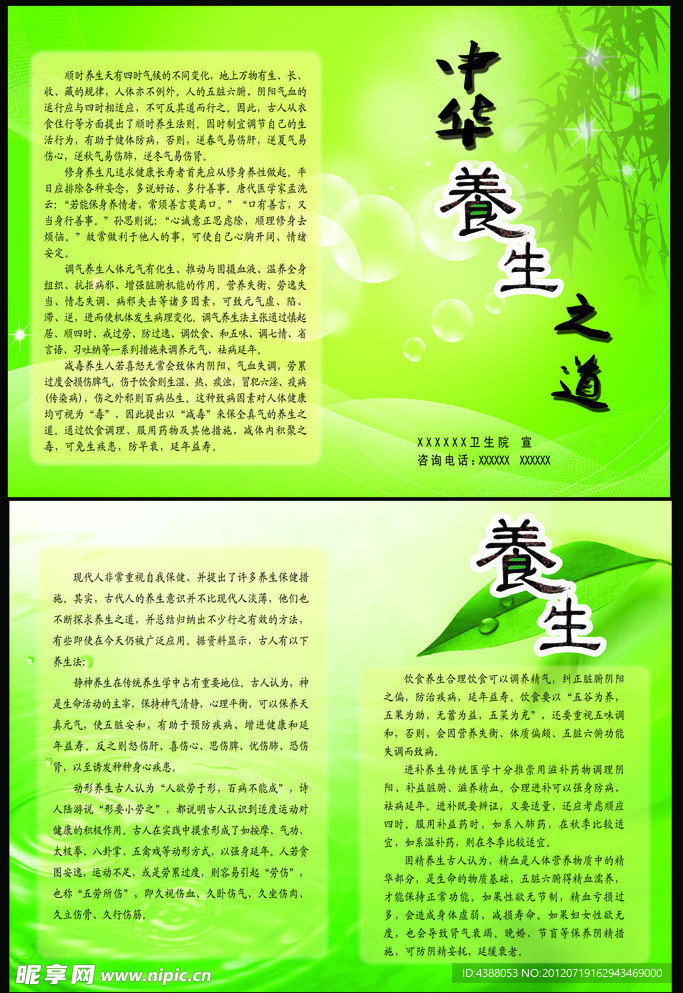 中医宣传折页