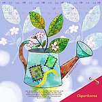 浇水壶绿植设计