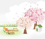 樱花树背景