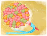 爱心手捧花