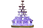 海豚香槟酒杯塔