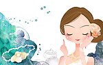 时尚女白领美容