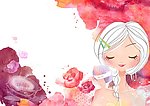 美女化妆