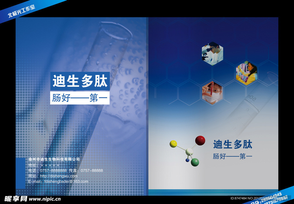 生物科技宣传册封面