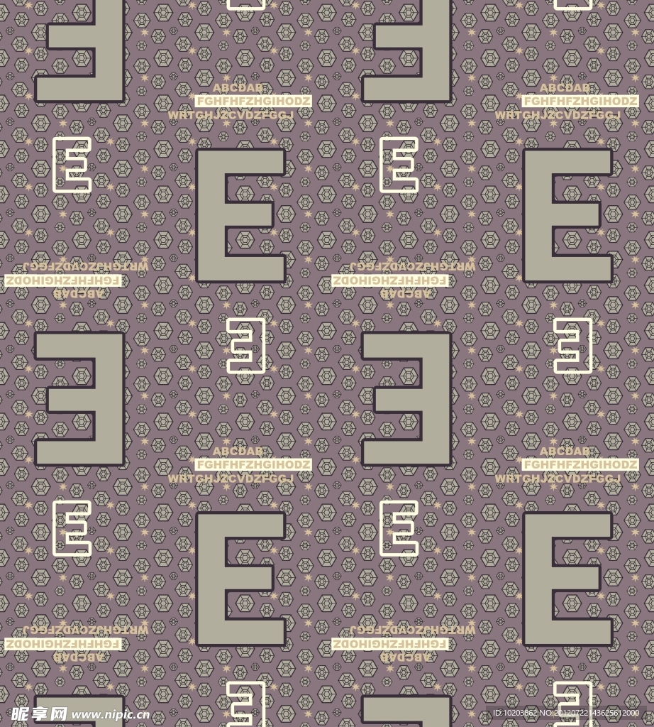 字母印花