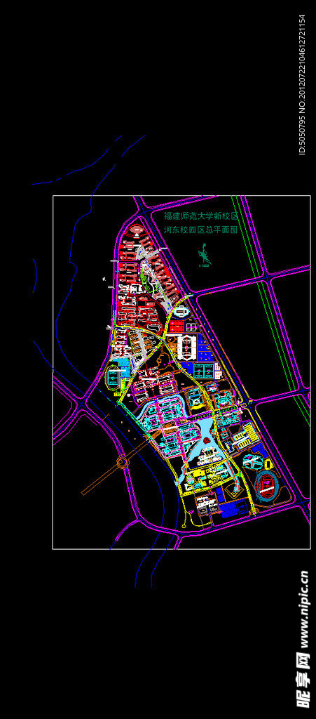 福建师范大学新校区建筑总图