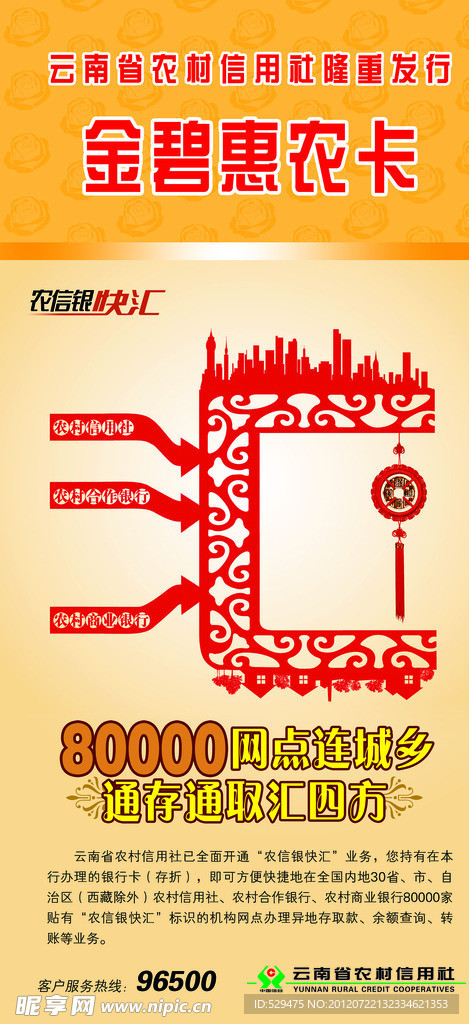 金碧惠农卡 农信银快汇