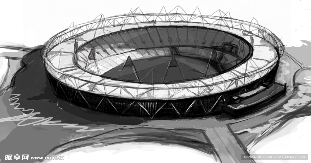 2012年伦敦奥运会主场馆伦敦碗速写