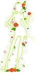 鲜花美女形象