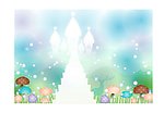 蘑菇草地背景