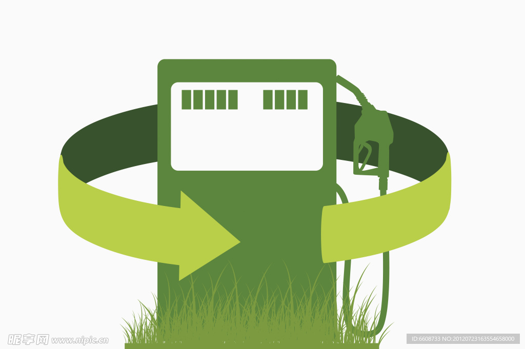 绿色加油站素材