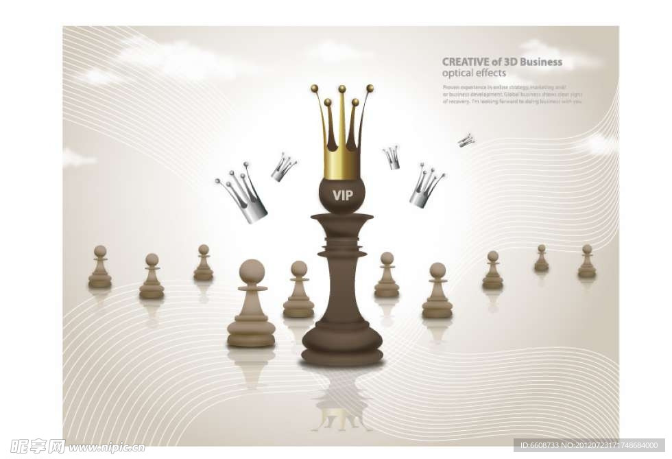 商务国际象棋背景