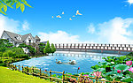 蓝天草地