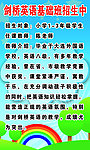 剑桥英语基础班招生中展板