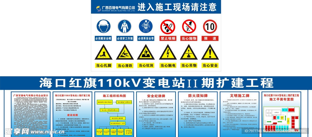 施工现场职责牌