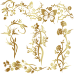 金色花纹