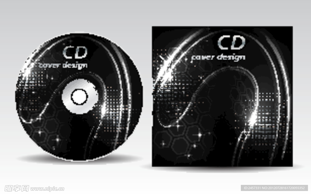 动感光线马赛克 cd光盘包装