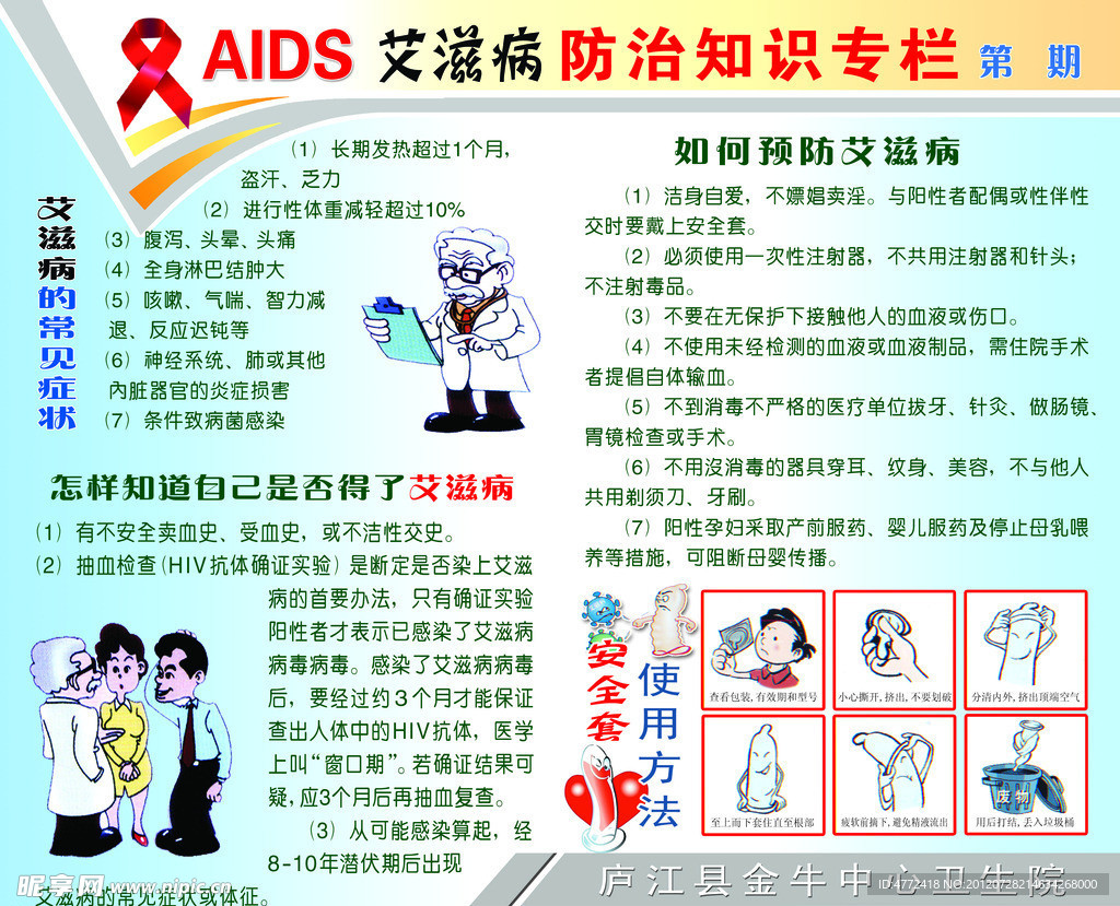 艾滋病防治宣传画