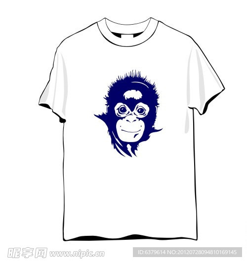 猴子T恤设计