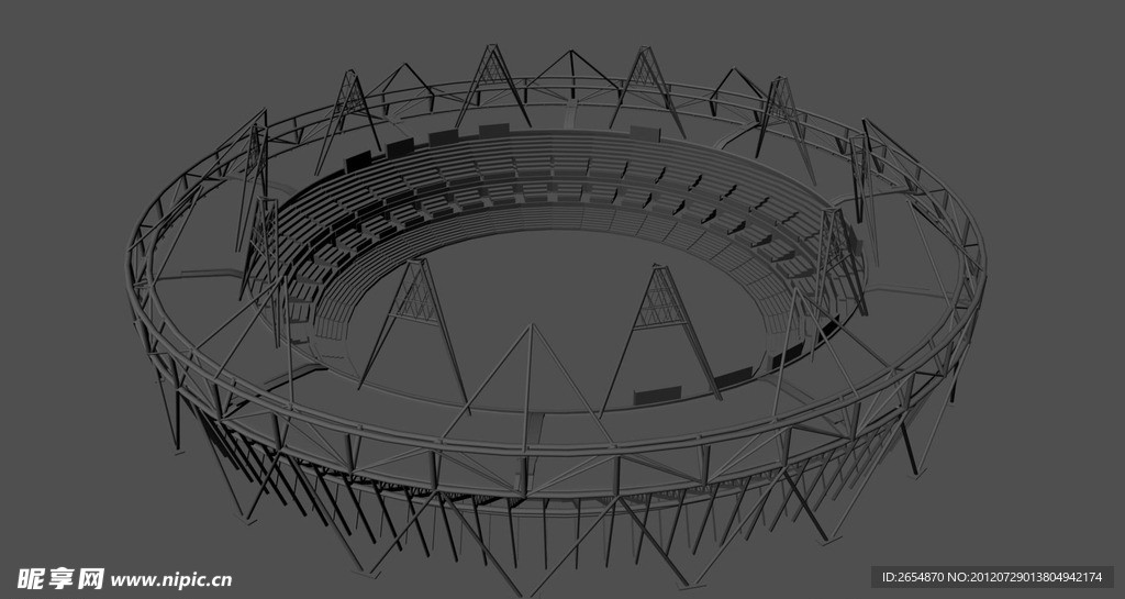 2012年伦敦奥运会主场馆 伦敦碗3d模型