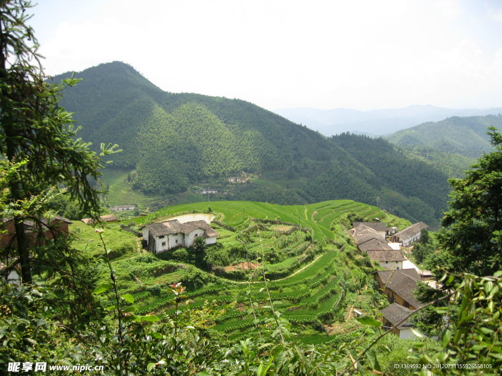 上堡梯田风光