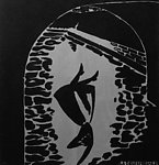 自杀 木刻版画