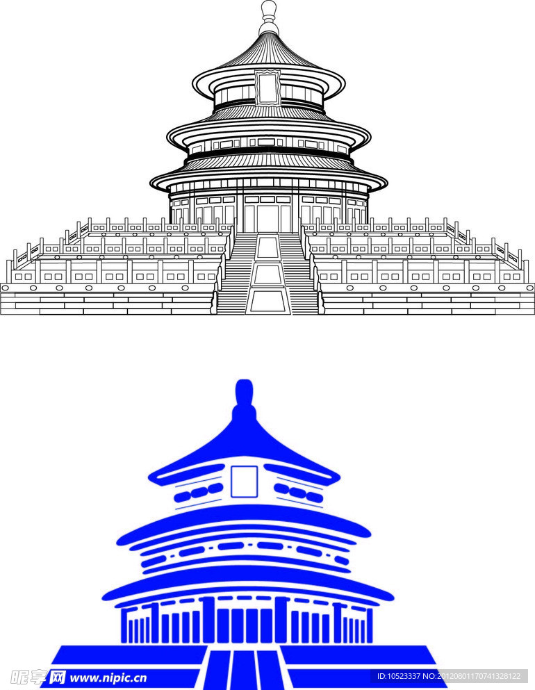 天坛矢量