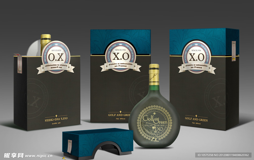 XO洋酒包装（效果图）