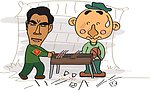 烤羊肉串小品漫画
