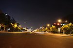 城市夜景 公路 路灯
