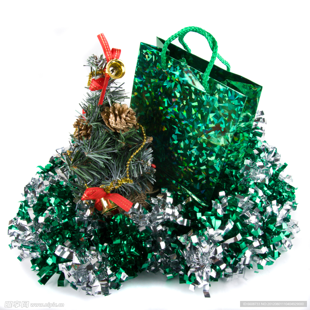 包装袋和圣诞树