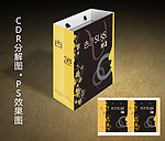 女装包装袋 (展开图)