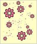 烟花飞舞 棕色花