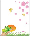 情趣花间 蚂蚱 蝴蝶 花 草