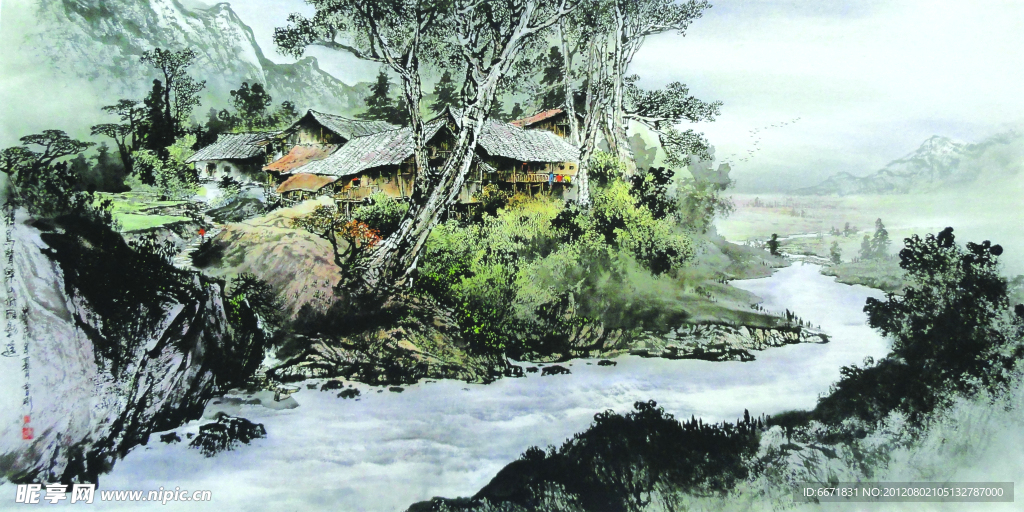 水墨山水