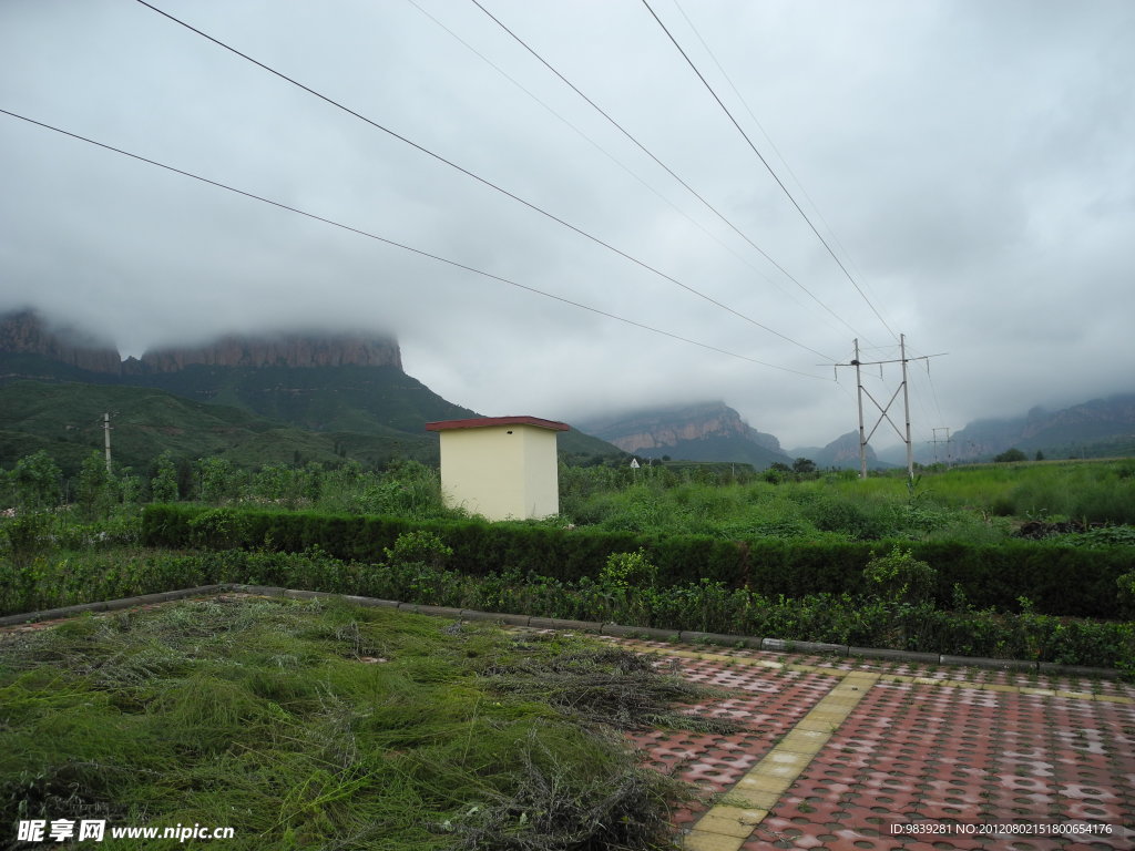 乡村雨后风景