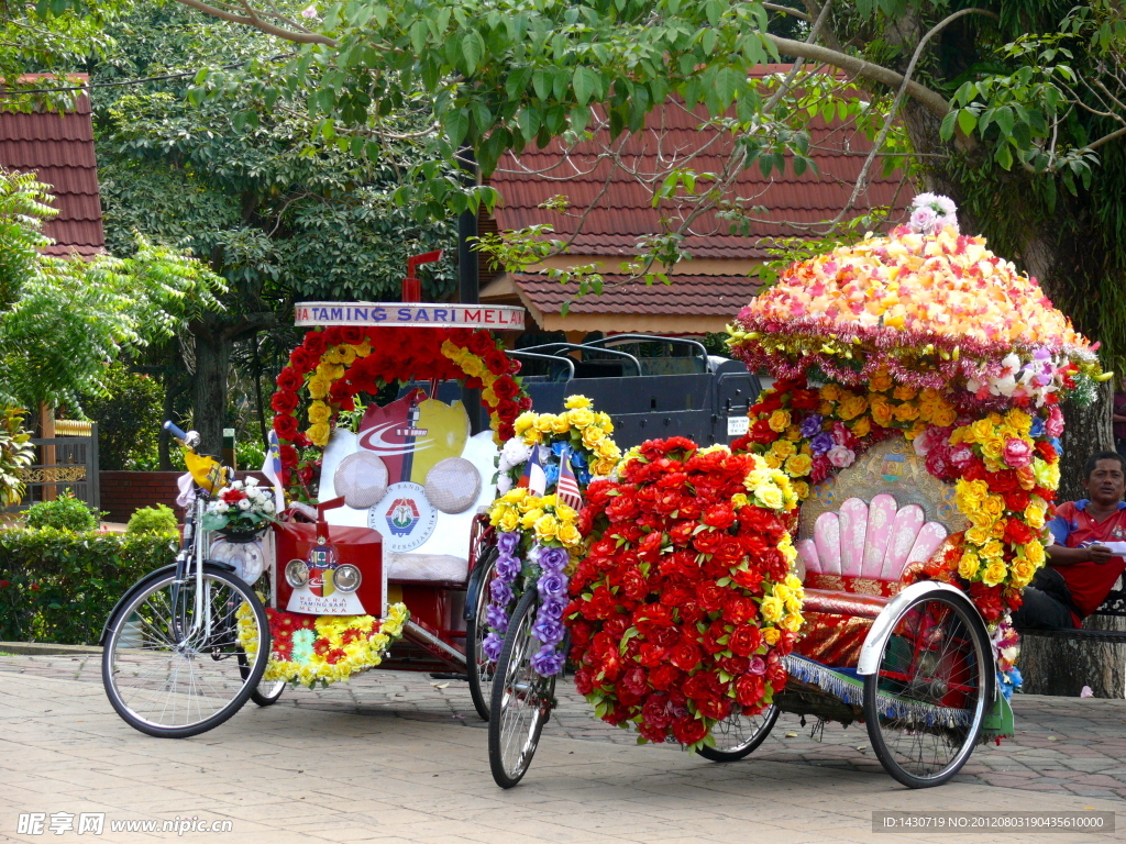 马六甲的花车