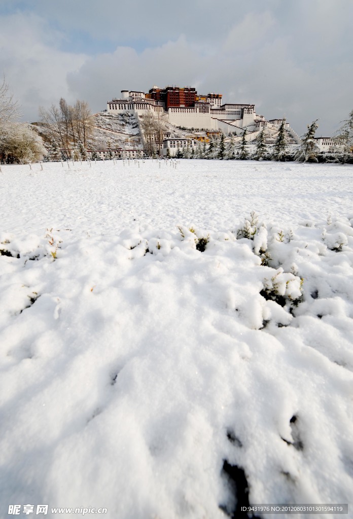雪景 布达拉宫